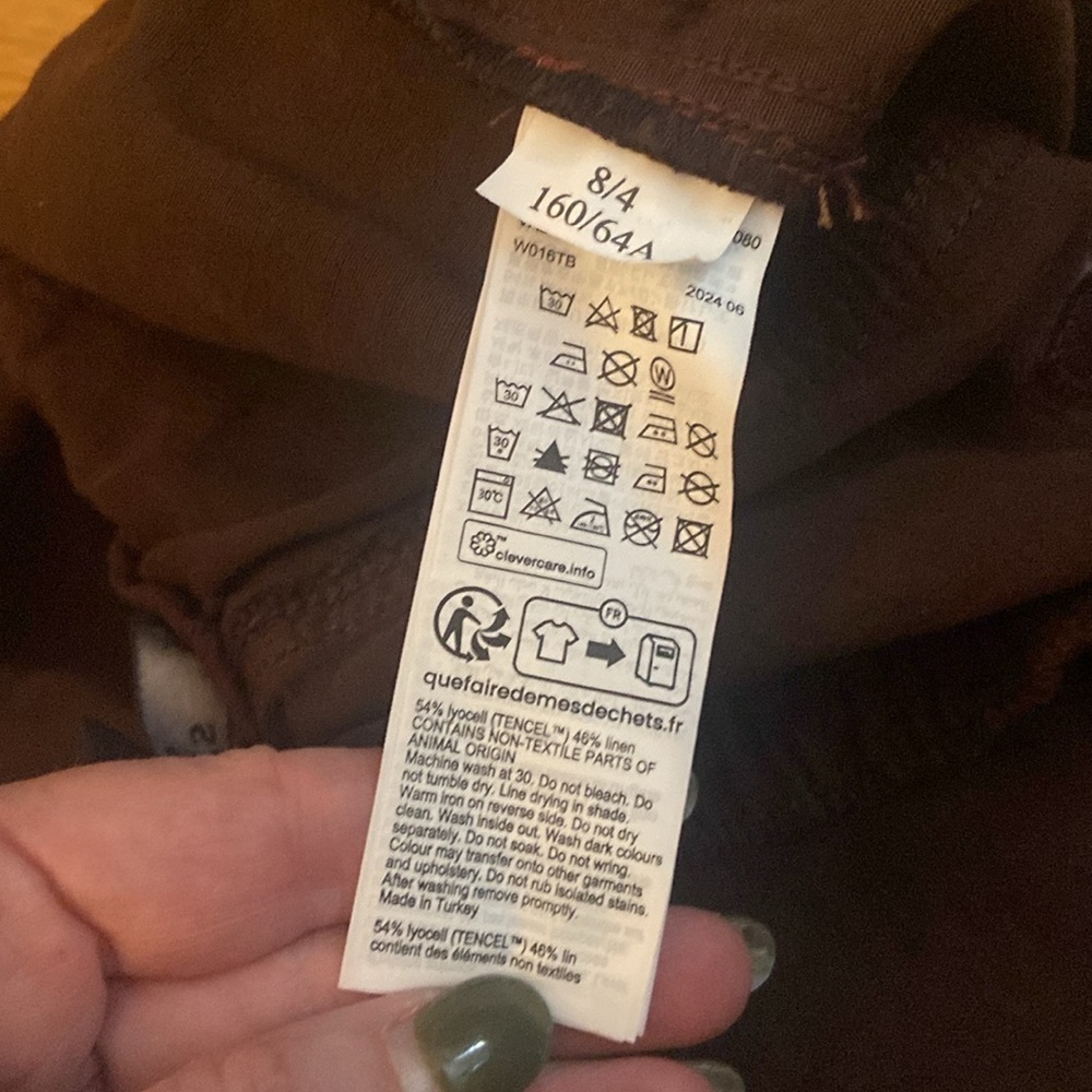 NWOT Val High-Rise Cargo Linen Blend Pants size US 4 - Picture 13 of 14
